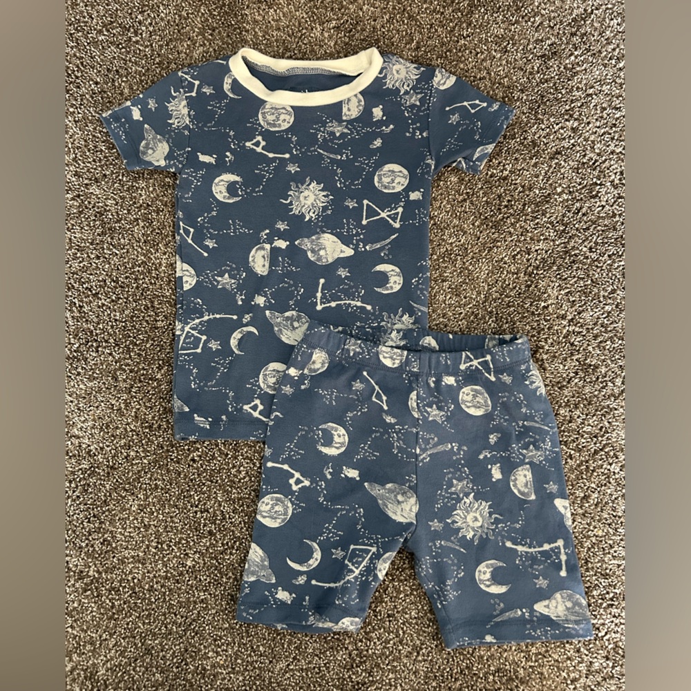 Burt's Bees Blue Space Pajama Set